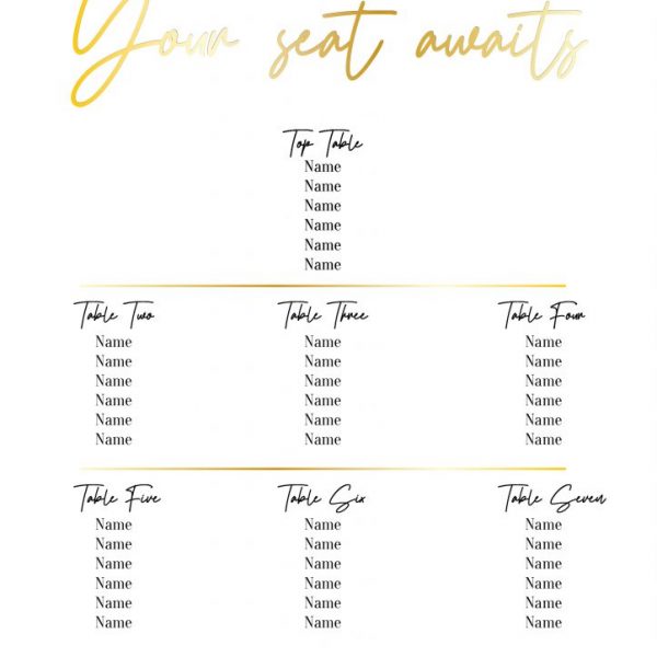 TABLE PLANS