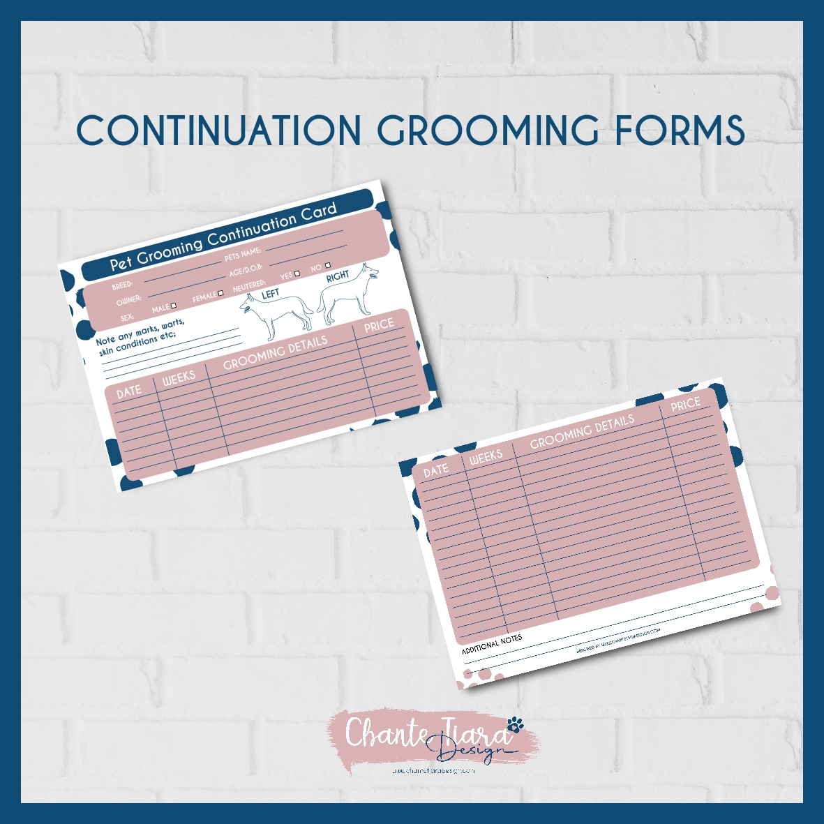 GROOMING CONTINUATION FORMS