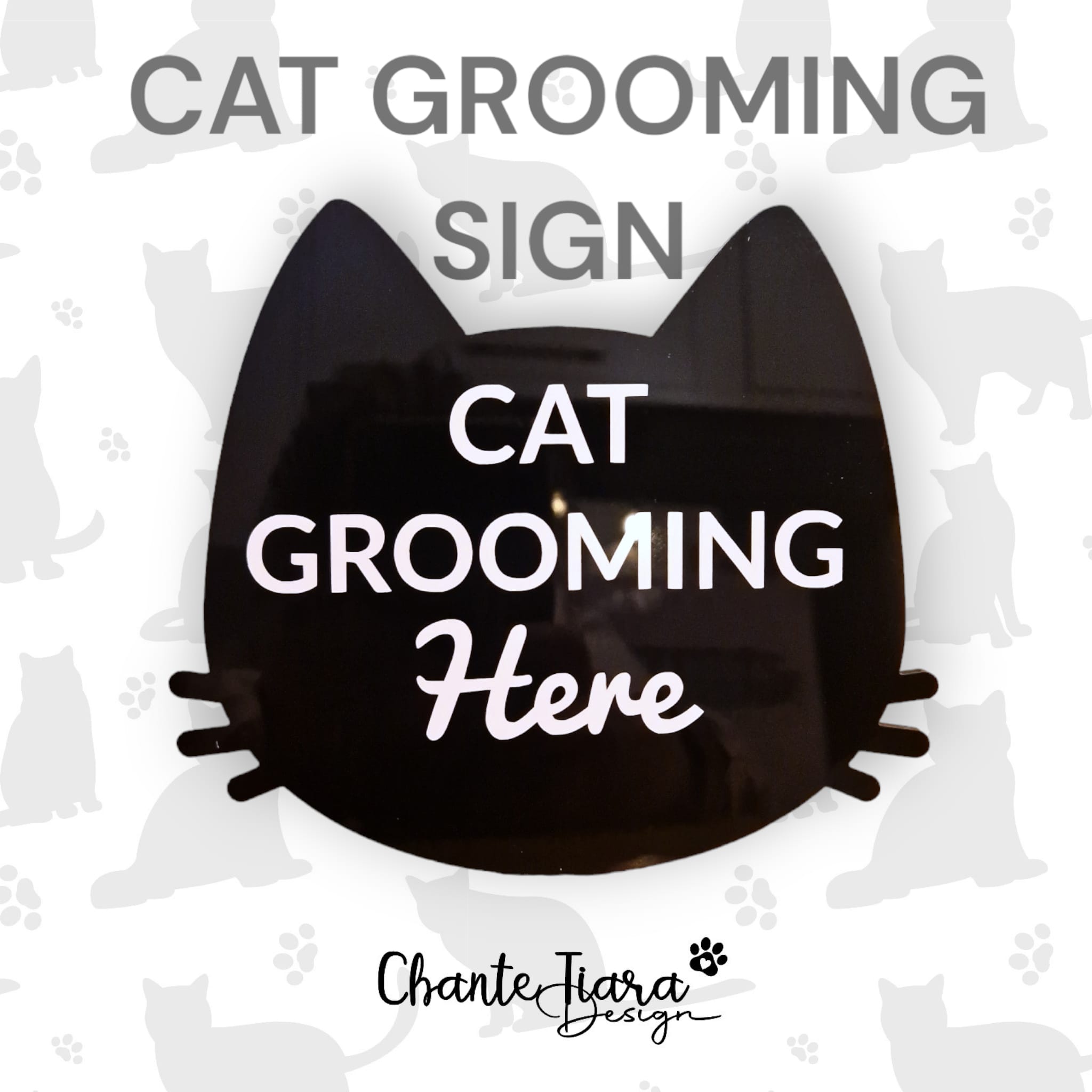 CAT GROOMING SIGN