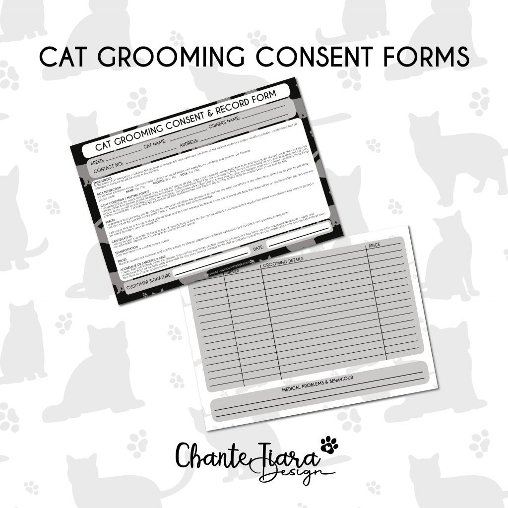 CAT GROOMING CONSENT FORMS