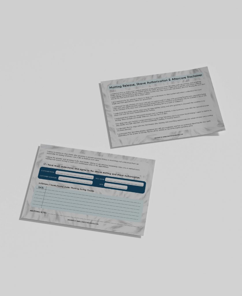 MATTING RELEASE FORM