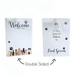 A4 Double-Sided Dog Grooming Sign